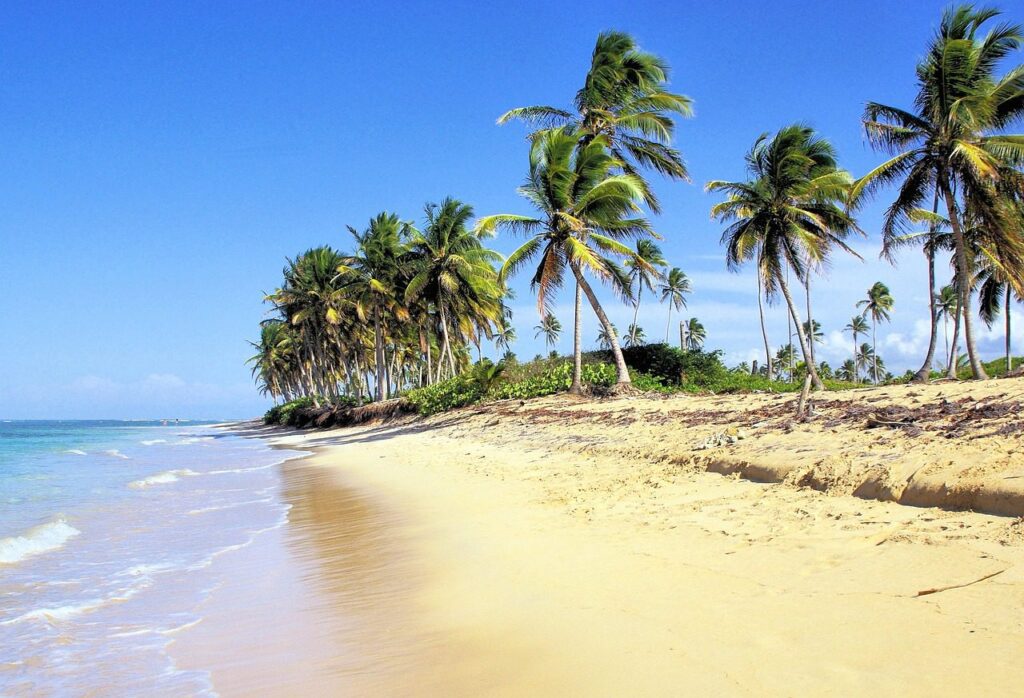 Playa Bávaro en la República Dominicana